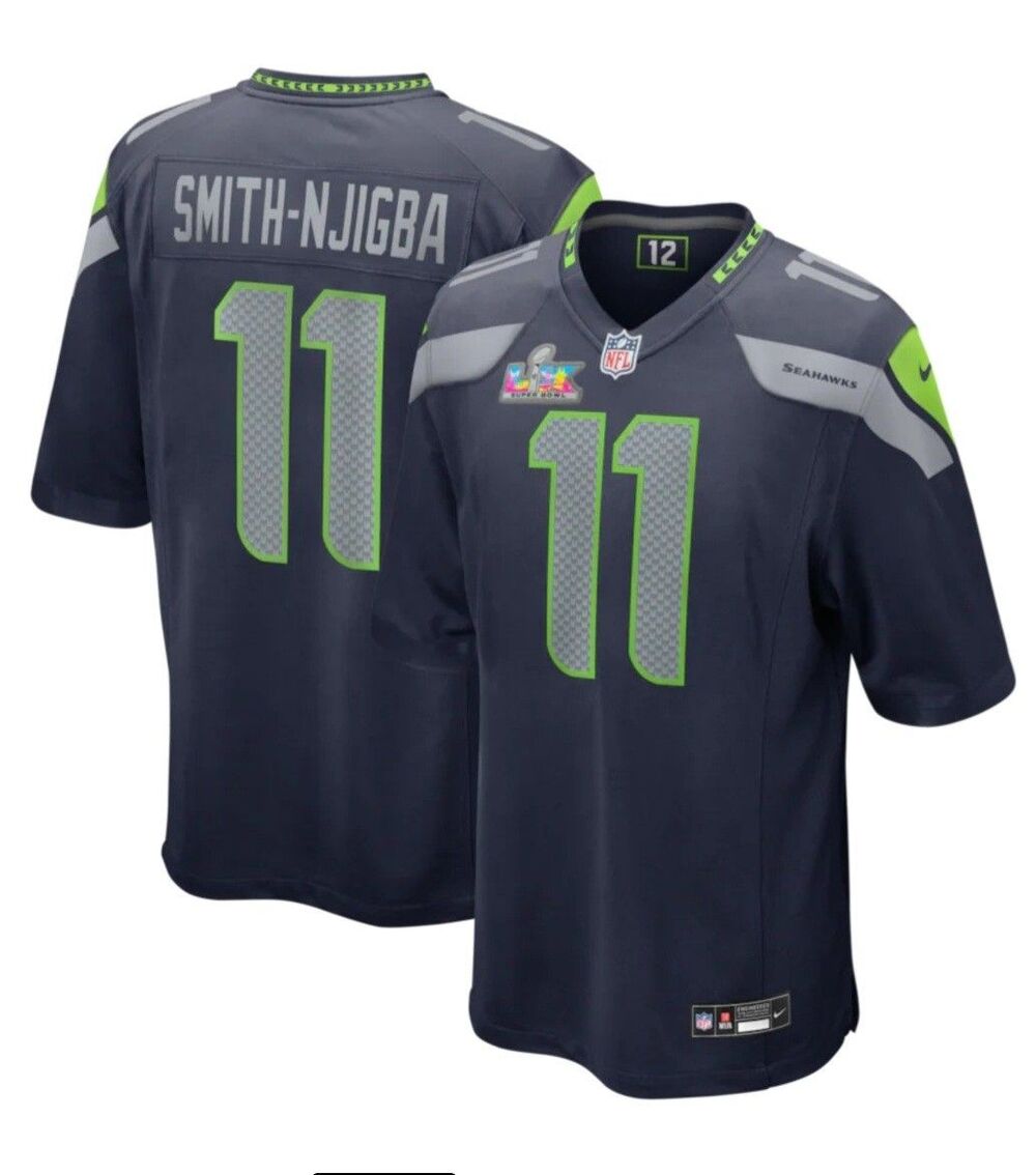 Nike Jaxon Smith Njigba Seattle Seahawks Super Bowl LX Player Game Jersey XL NWT